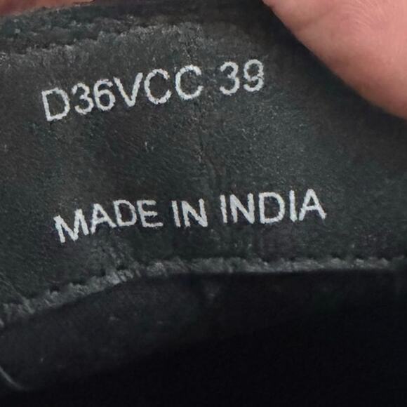 Geox Black‎ Suede Block Heel Ankle Boots Women’s 39 (US 8.5–9) Italian Patent - Picture 7 of 9